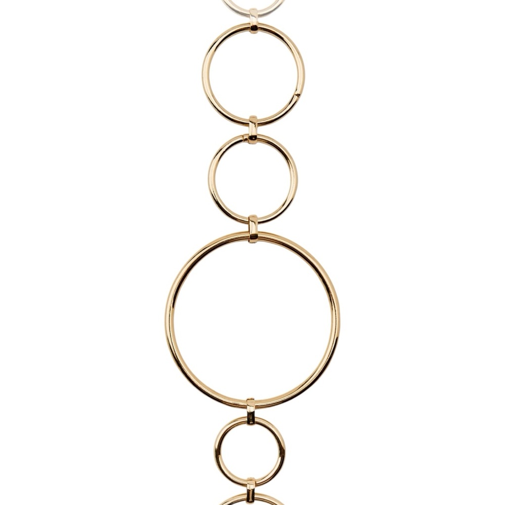 ZARA Gold Metal Circle Belt - Picture 3 of 4